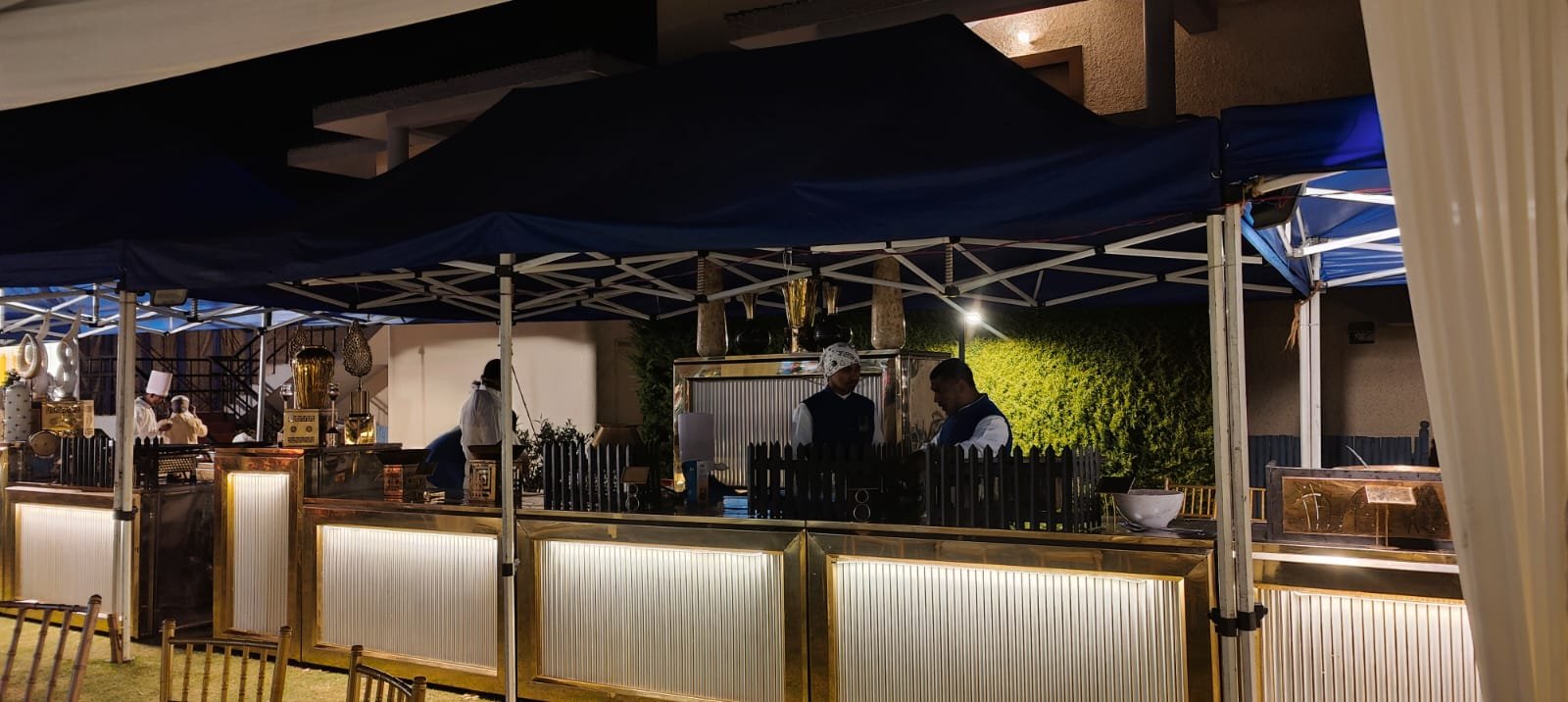 Corporate catering buffet setup